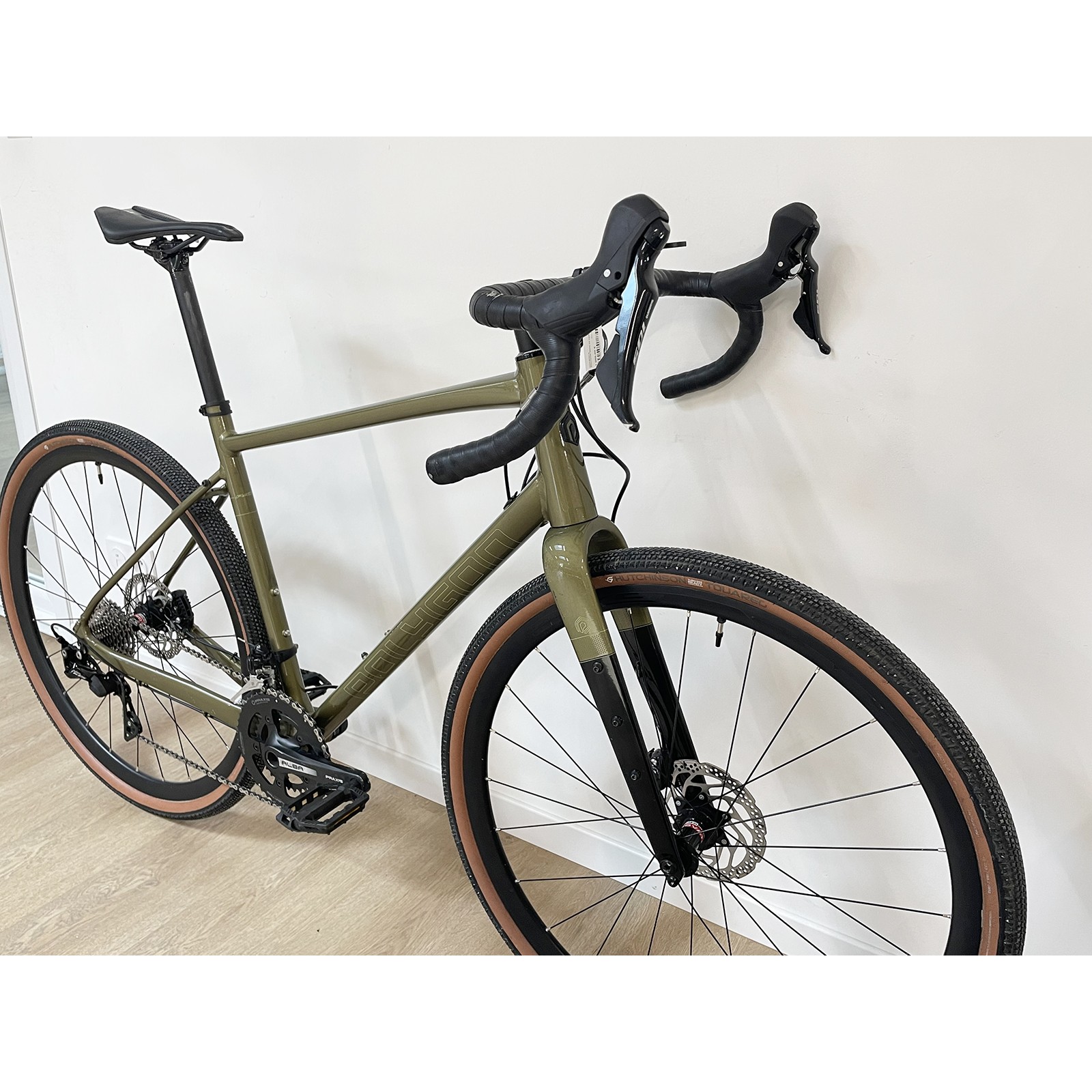 Bici gravel Shimano 105 11v verde - taglia L