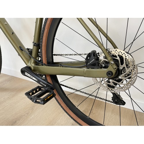 Gebruikte Polygon Path X5 Gravelbike Shimano 105 11s groen - maat L