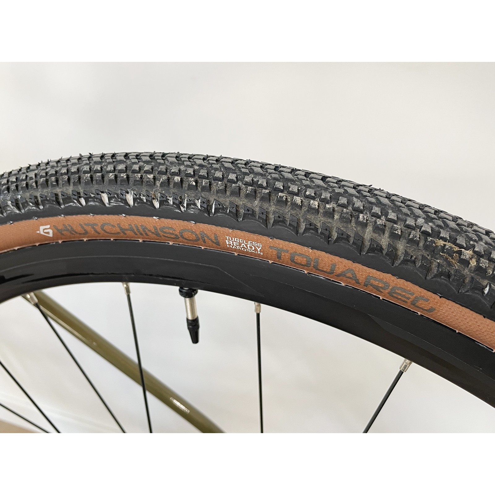Gebrauchtes Polygon Path X5 Gravelbike Shimano 105 11-fach grün – Größe L
