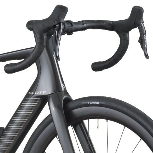Bicicleta de carretera eléctrica Scott Fastlane 20 Carbon Black con Shimano 105 Di2 2026