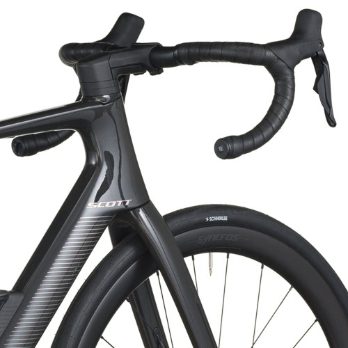 Bicicleta de carretera eléctrica Scott Fastlane 20 Carbon Black con Shimano 105 Di2 2026