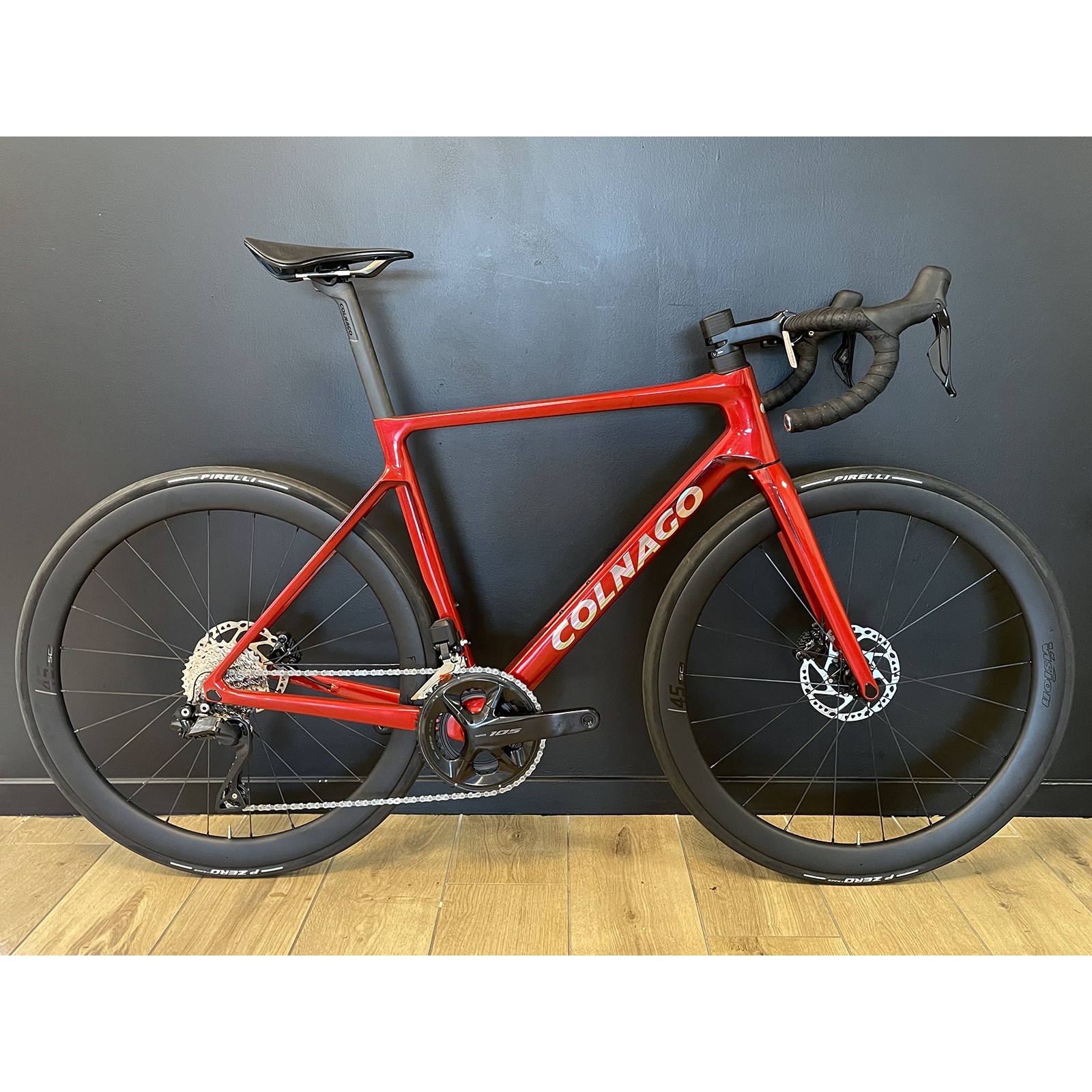 Colnago V4 Shimano 105 R7170 DI2 12s Vision SC 45 Road Bike Red