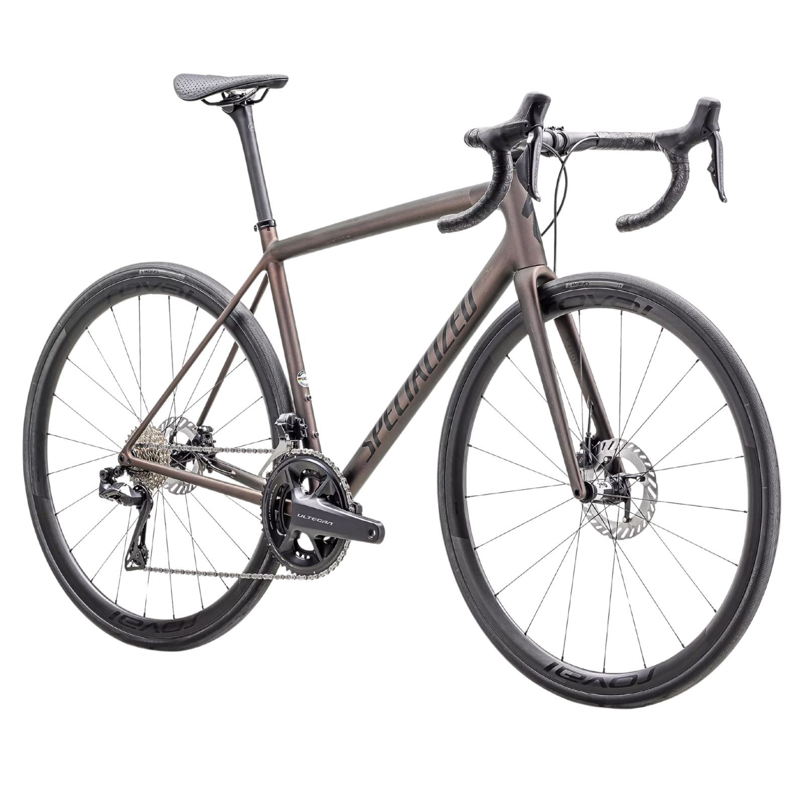 Specialized Aethos Pro Ultegra DI2 12s Satin Carbon / Red Pearl / Black 2025 carbon road bike
