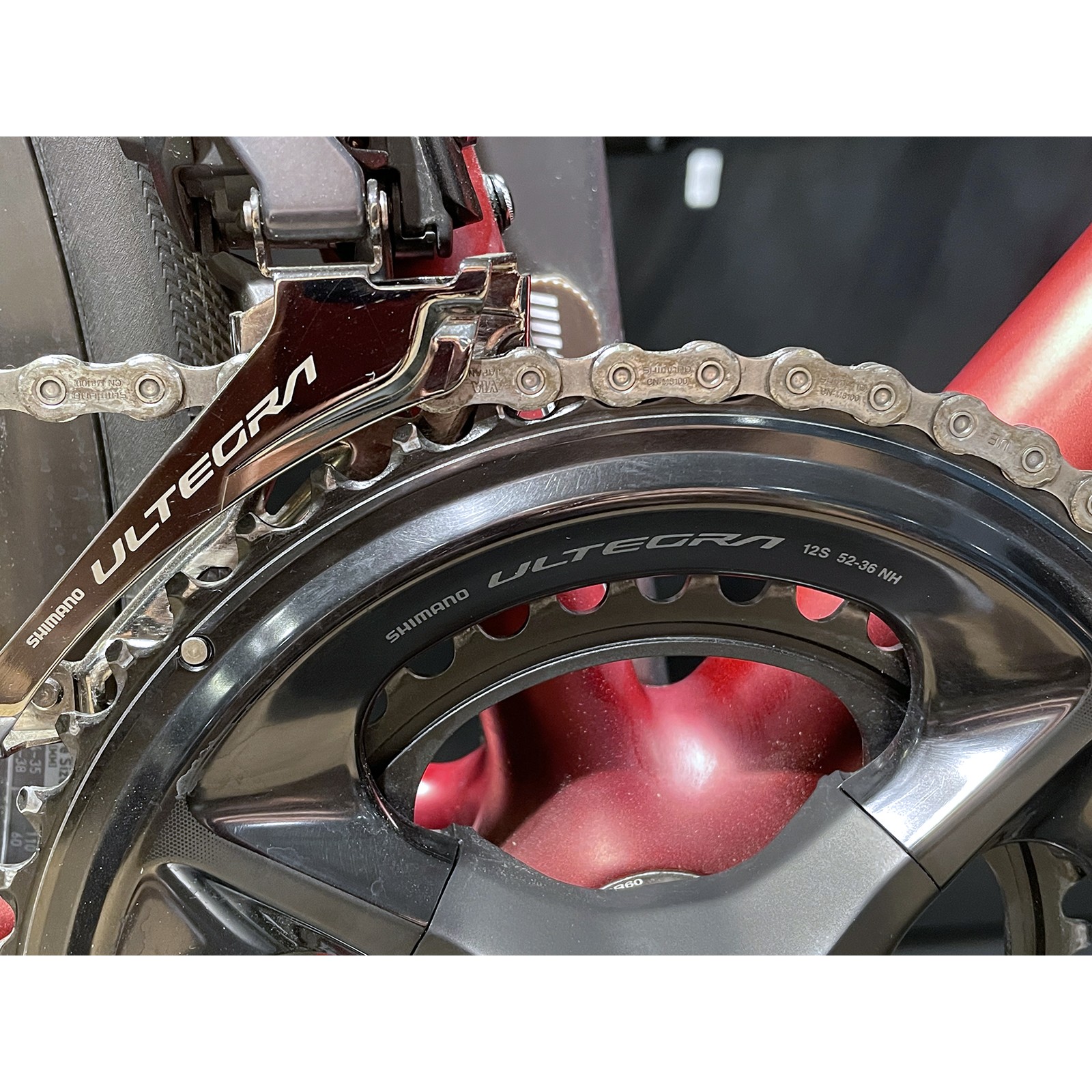Bicicleta de carretera usada Specialized Aethos Pro Ultegra Di2 Satin Red Sky / Red Onyx 2024 - Talla 56 cm