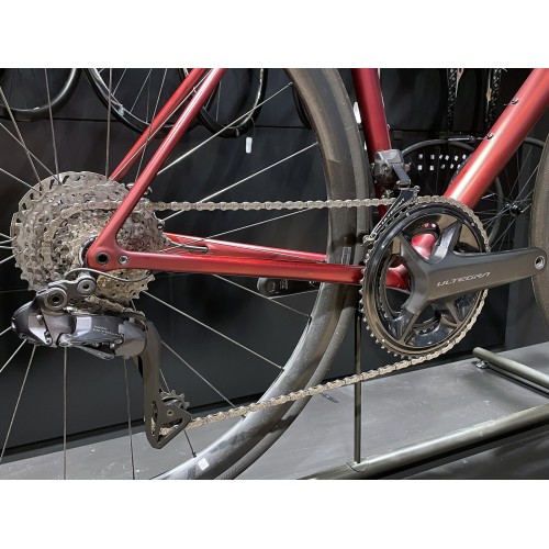 Used Road bike Specialized Aethos Pro Ultegra Di2 Satin Red Sky / Red Onyx 2024 - Size 56cm