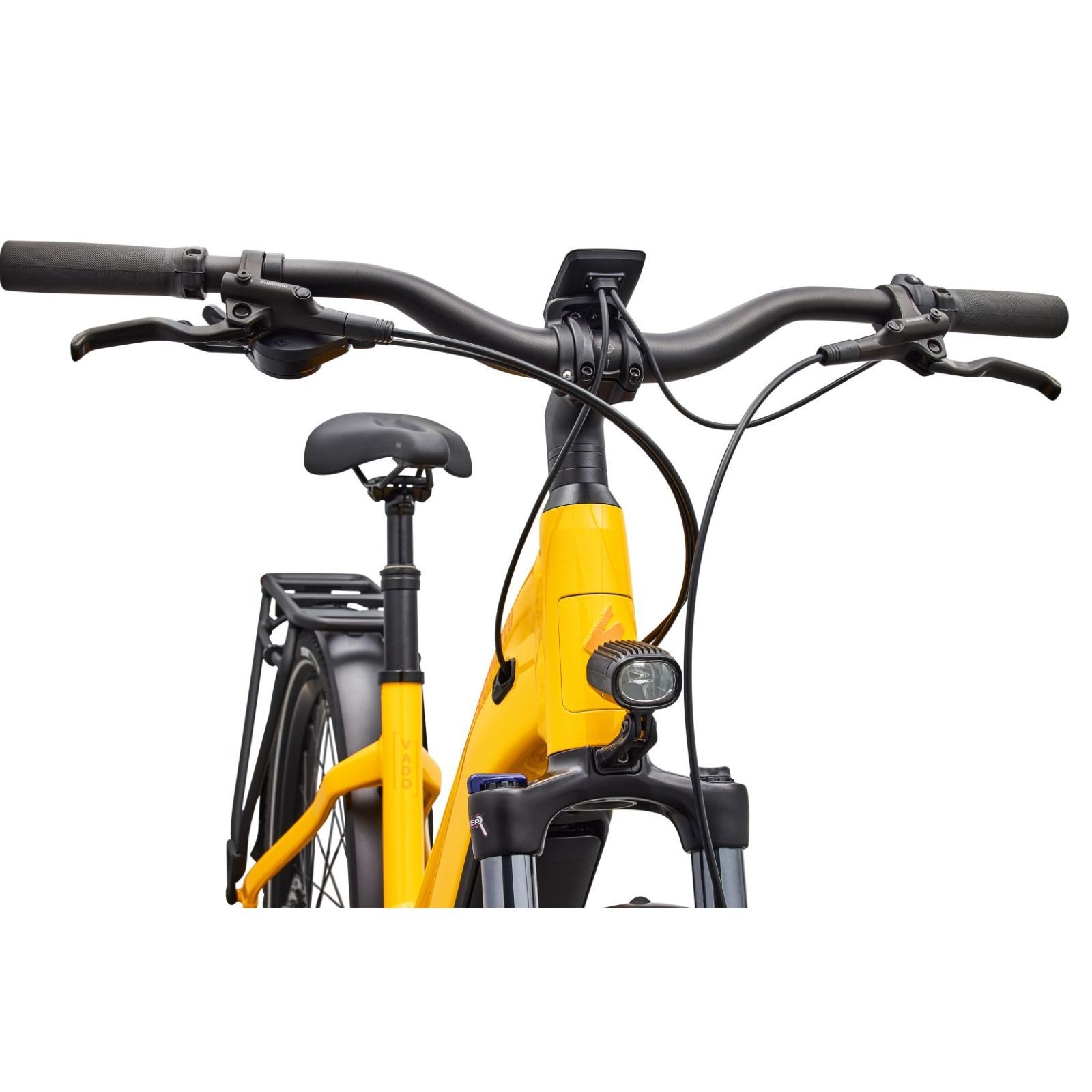 Bicicleta híbrida eléctrica Specialized Turbo Vado 4.0 Step-Through Gloss California Sunshine / Orange Zest 2025