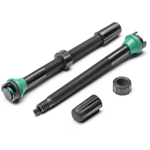 Conjunto de válvulas tubeless de carbono AETHER Absolute Black 30-55mm - TVALVE50/BK