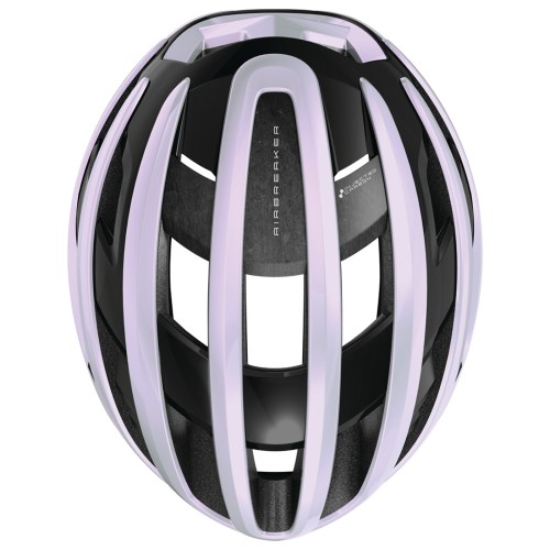Casco bicicleta de carretera Abus Airbreaker 2.0 All-In color morado pastel.