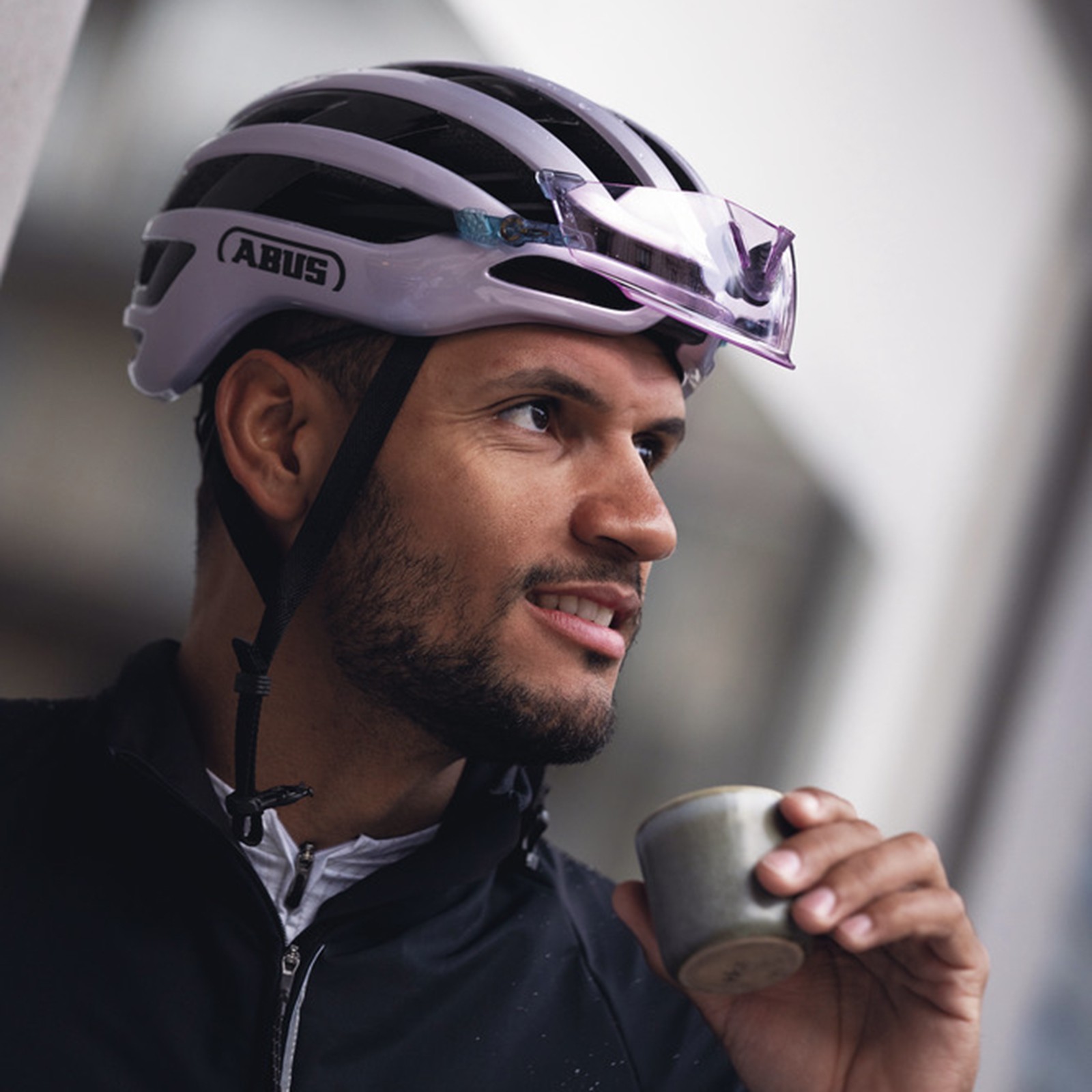 Abus Airbreaker 2.0 All-In Purple road bike helmet , pastel purple