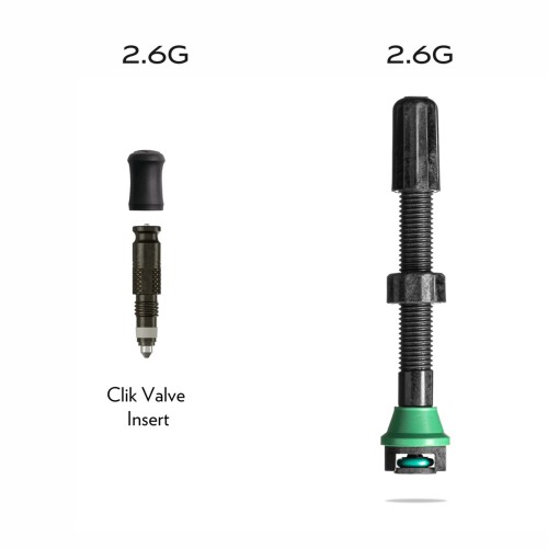Set di valvole tubeless in carbonio Absolute Black AETHER 30-55mm - TVALVE50/BK