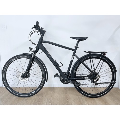 Bicicleta híbrida masculina Scott Sub Sport 20 preta usada, ano 2019.