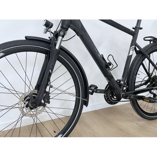 Bicicleta híbrida masculina Scott Sub Sport 20 preta usada, ano 2019.