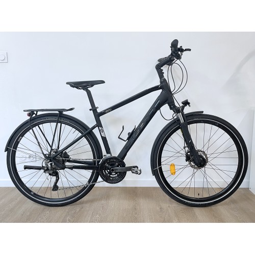 Bicicleta híbrida masculina Scott Sub Sport 20 preta usada, ano 2019.