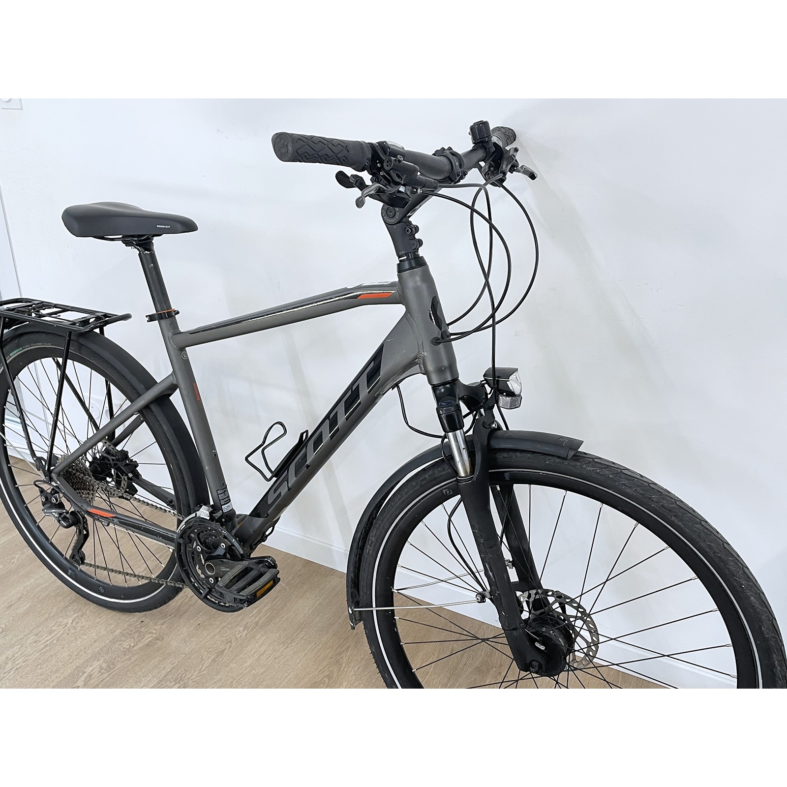 Tweedehands Scott Sub Sport 20 Hybride fiets , antracietgrijs, voor heren, 2020