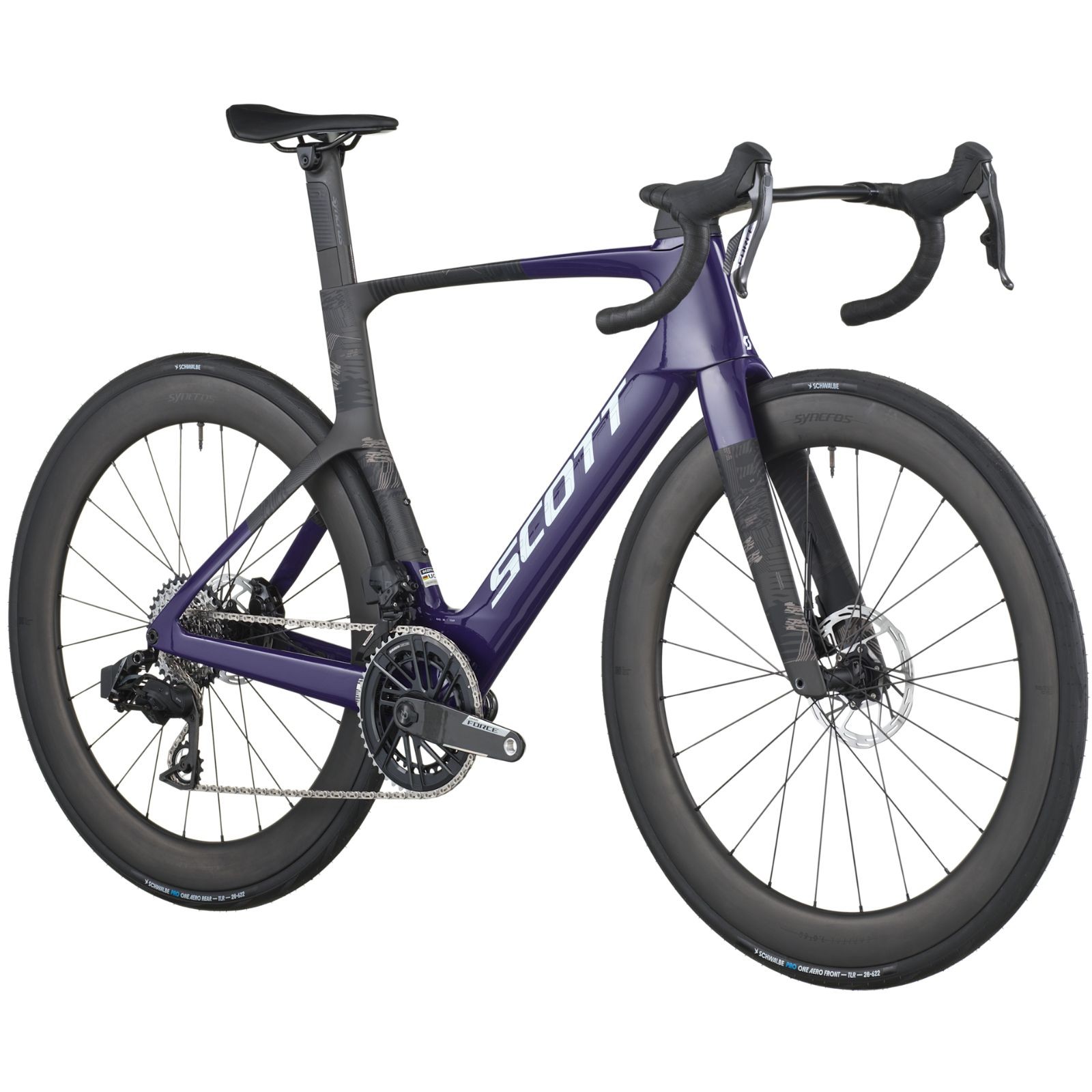 Bicicleta de estrada roxo uva/preto carbono, 2026