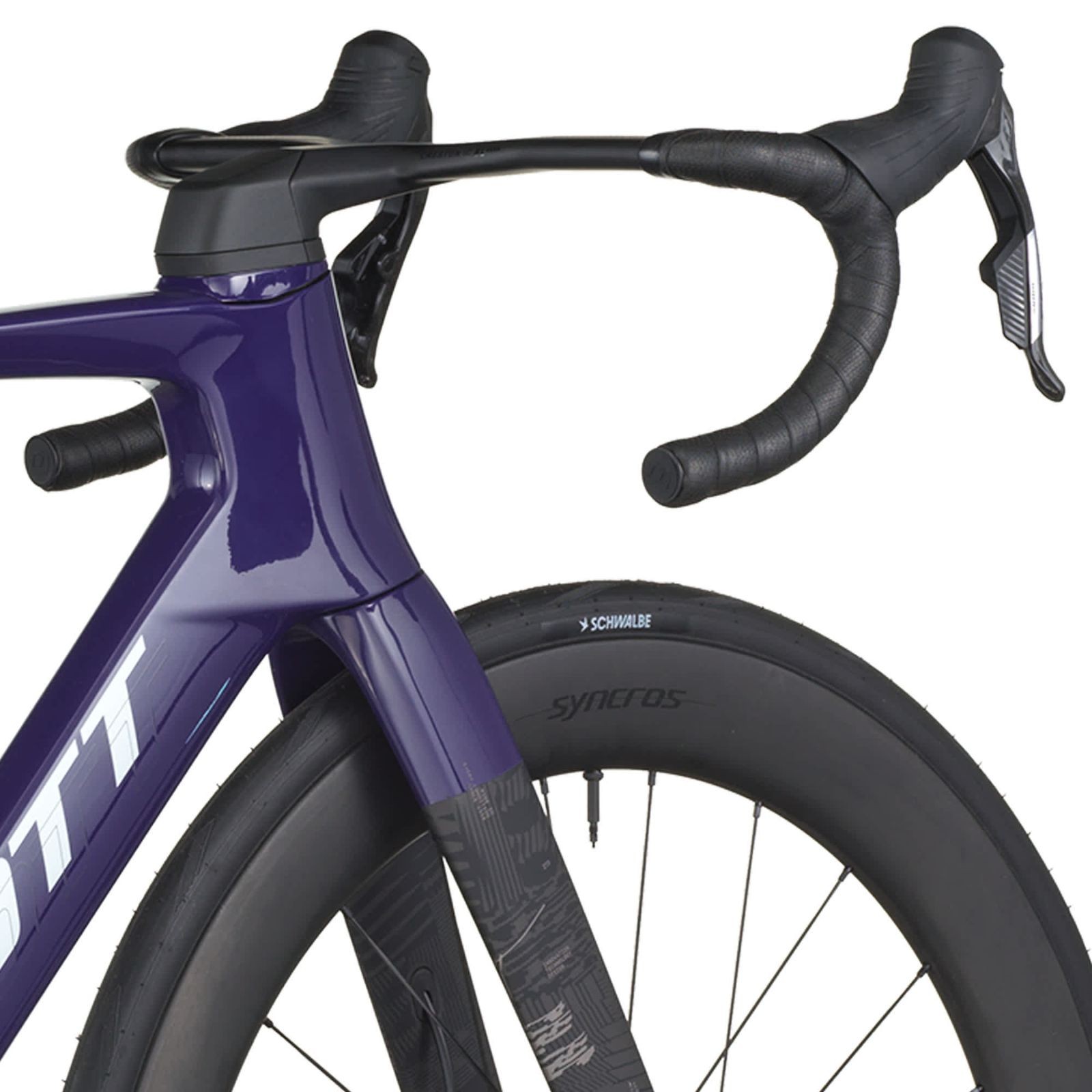 Bici da corsa viola uva/nero carbonio, 2026