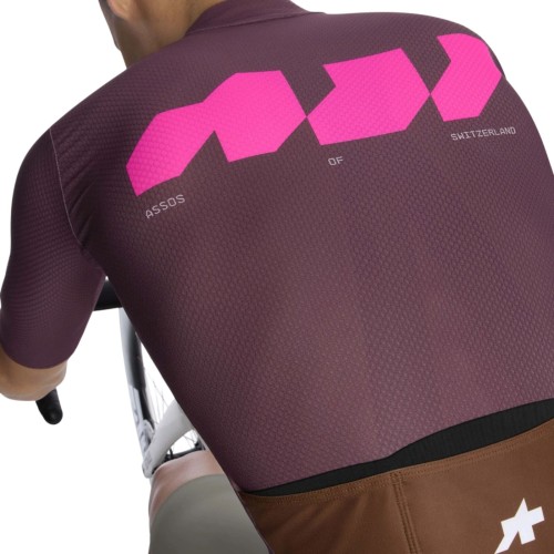 Maillot de ciclismo de manga corta rojo Assos Equipe R S11 We Are The A Panic