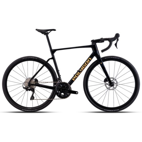 Polygon Strattos 7 carbon road bike Shimano 105 12s Black 2026