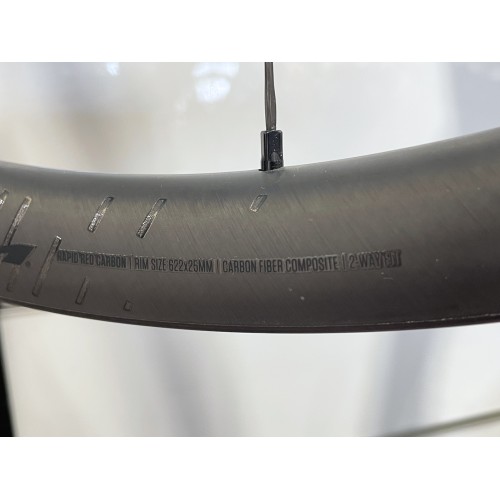Fulcrum Rapid Red Carbon Disc wielset met Shimano HG 700C Gravelbike aandrijving - Gebruikt