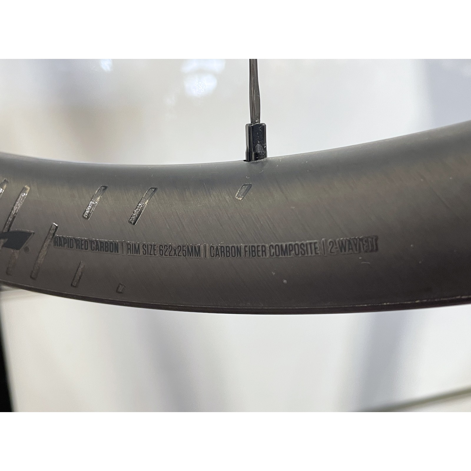 Juego de ruedas Fulcrum Rapid Red Carbon Disc con transmisión Shimano HG 700C Gravel - Usado