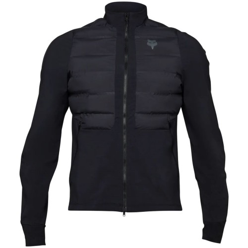 Chaqueta de ciclismo MTB FOX Flexair Fire, color negro.
