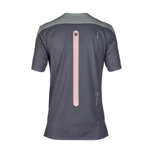 FOX Flexair Aviation Race Grey Vintage Fietsshirt met korte mouwen