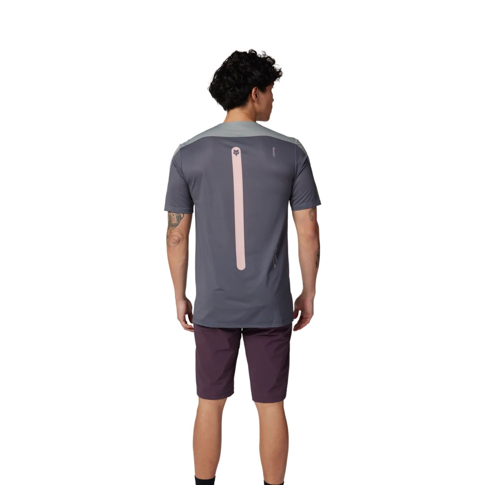 FOX Flexair Aviation Race Grey Vintage Short Sleeve Jersey