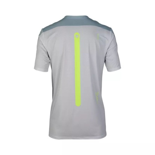 Maillot manga corta FOX Flexair Aviation Race color gris plomo.