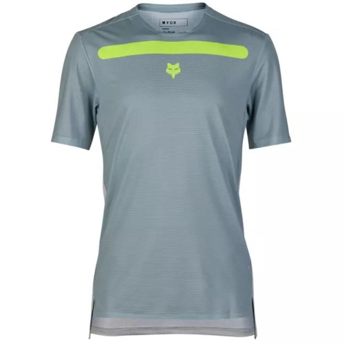 Maglia a Maglia corte FOX Flexair Aviation Race Gunmetal