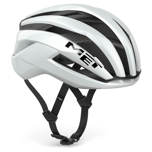 Met Trenta 3K Carbon MIPS Gloss White WH1 Cycling Helmet - 3HM162CE00