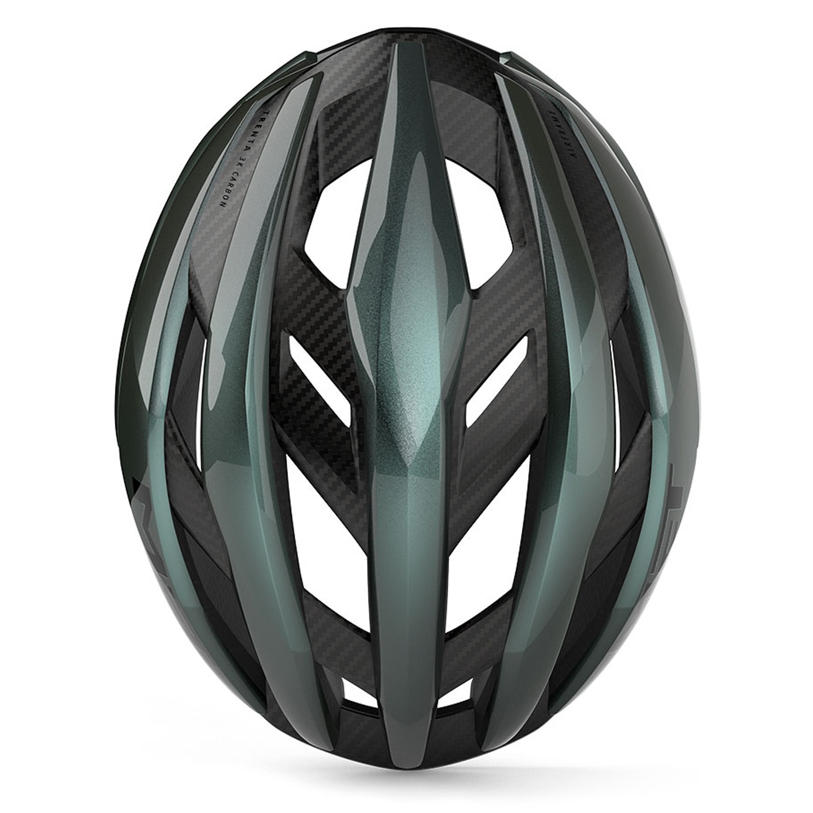 Met Trenta 3K Carbon MIPS Hyper Teal Glossy fietshelm GN1 - 3HM162CE00