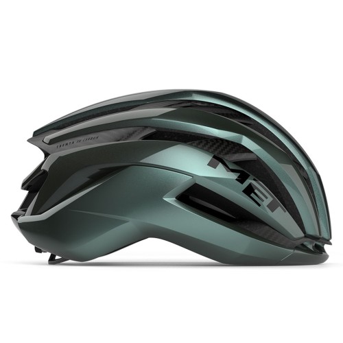 Capacete de ciclismo Met Trenta 3K Carbon MIPS Hyper Teal Glossy GN1 - 3HM162CE00