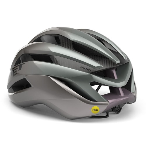 Met Trenta 3K Carbon MIPS Opal Gray Glossy Bike Helmet GO1 - 3HM162CE00