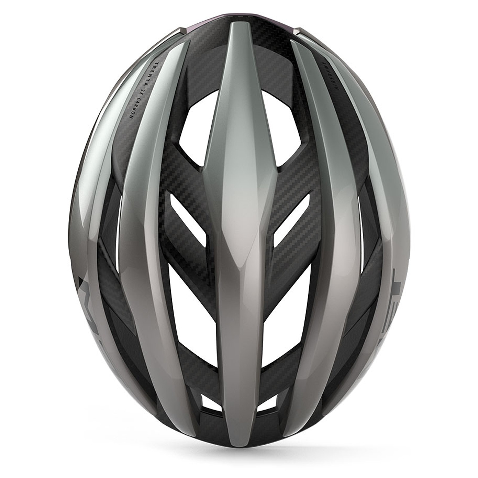 Casco da bici Met Trenta 3K Carbon MIPS Opal Gray Glossy GO1 - 3HM162CE00