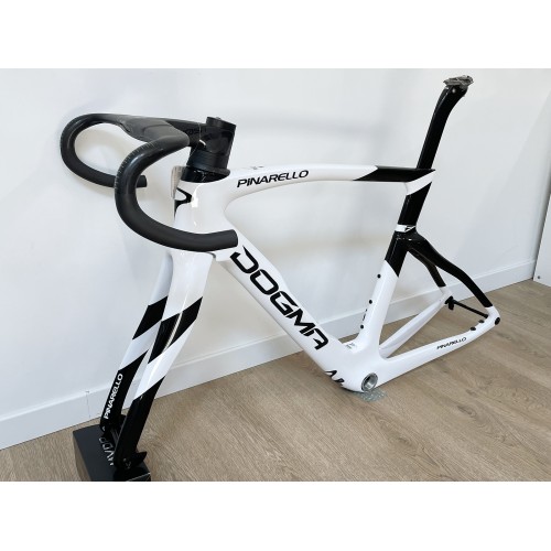 Used carbon Frame Pinarello Dogma F 54cm white black 2023 + Cockpit MOST