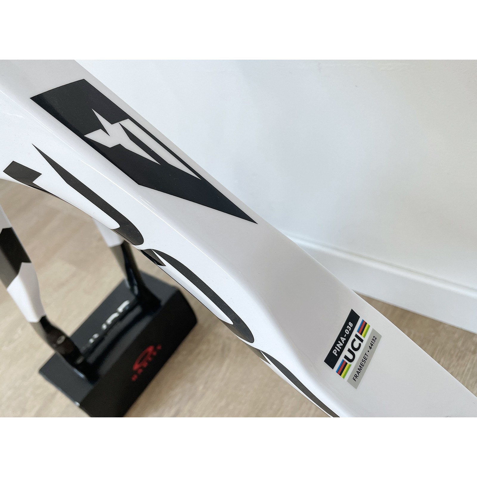 Telaio in carbonio usato Pinarello Dogma F 54cm bianco nero 2023 + Cockpit MOST