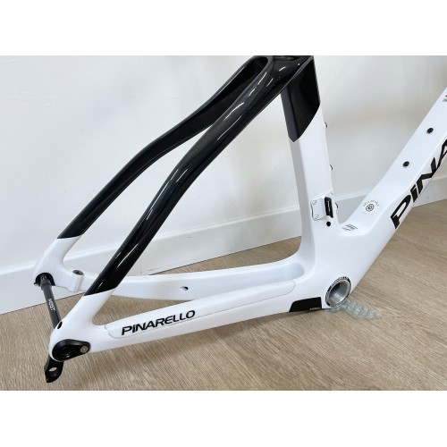 Cuadro de carbono usado Pinarello Dogma F 54cm blanco negro 2023 + Cockpit MOST