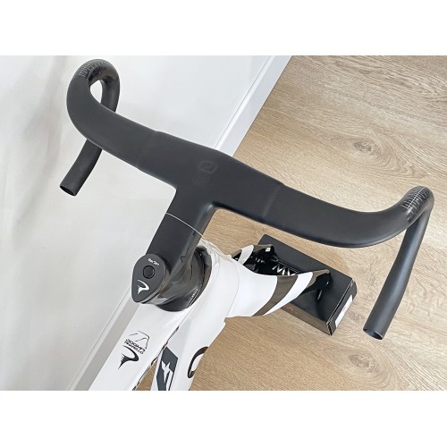 Gebruikt carbon Frame Pinarello Dogma F 54cm wit zwart 2023 + Cockpit MOST