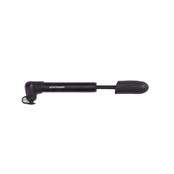 Mini pompe Bontrager air support noir vue dépliée Mini pompe Bontrager air support noir vue dépliée