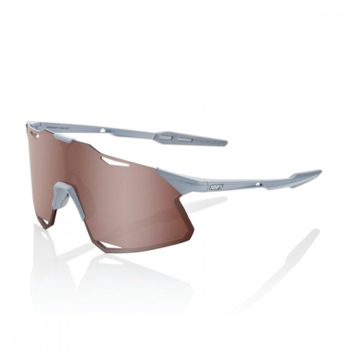 Gafas de ciclismo Hypercraft 100% gris piedra mate - Hiper Crimson Silver