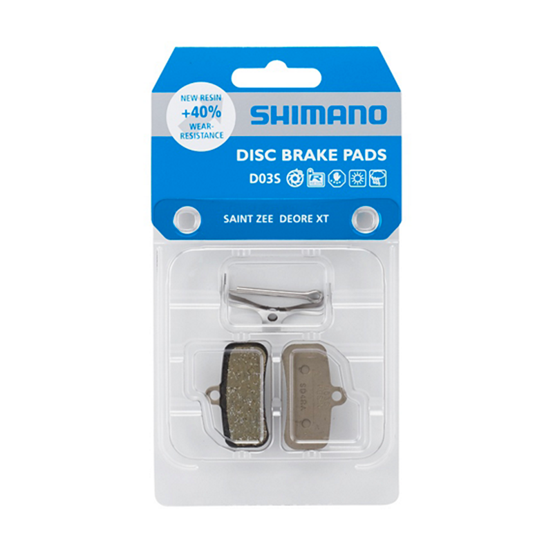 Plaquettes de frein résine Shimano D03S vue packaging