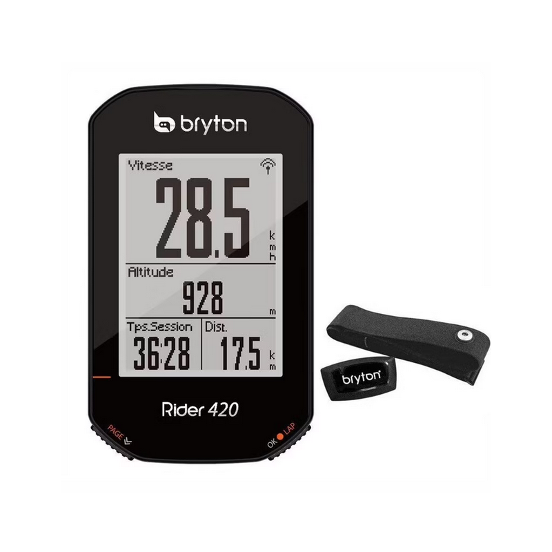 Compteur GPS Bryton Rider 420 H (FC inclus)