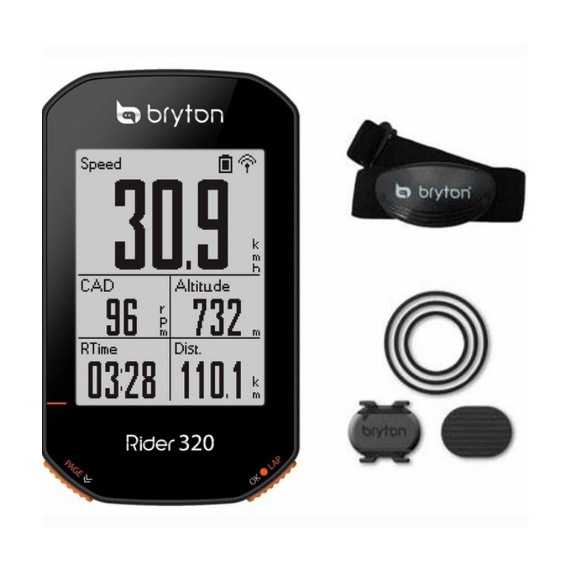 Compteur GPS Bryton Rider 320 T (cadence/FC)