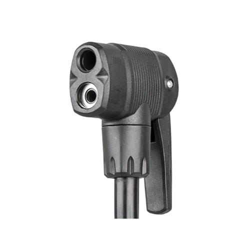 Pompe à pied Bontrager Charger noir vue embout