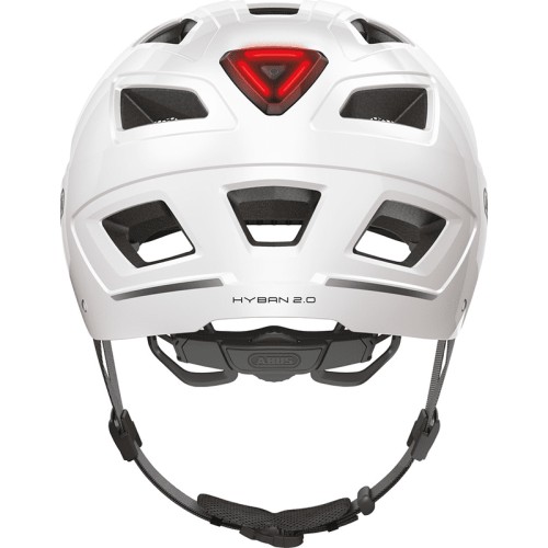 Casque Abus Hyban 2.0 Polar White vue arriere