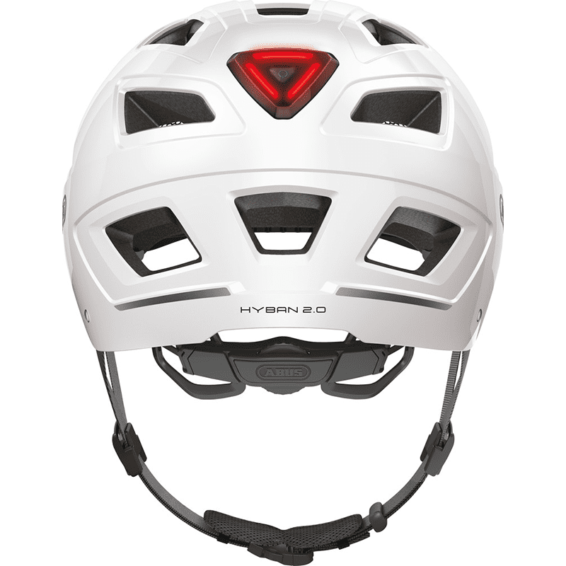 Casque Abus Hyban 2.0 Polar White vue arriere