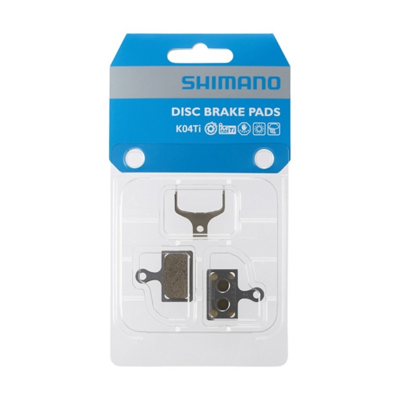 Plaquettes Shimano en métal et ressort K04Ti-MX (paire)