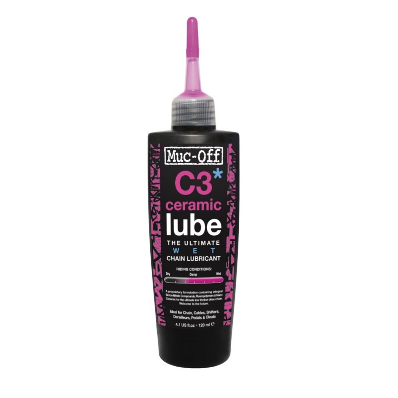 LUBRIFIANT CHAINE MUC OFF C3 CERAMIC WETLUBE 120ML