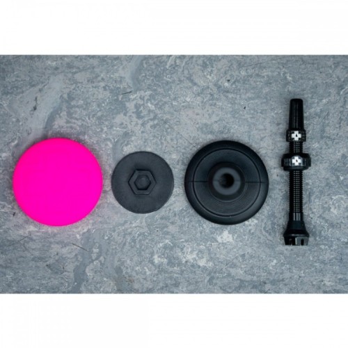 Antivol MUC-OFF - Suporte de etiqueta Traqueur Tubeless Secure + válvula de 44 mm