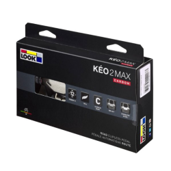 Pédales Look Keo 2 max carbone vue packaging